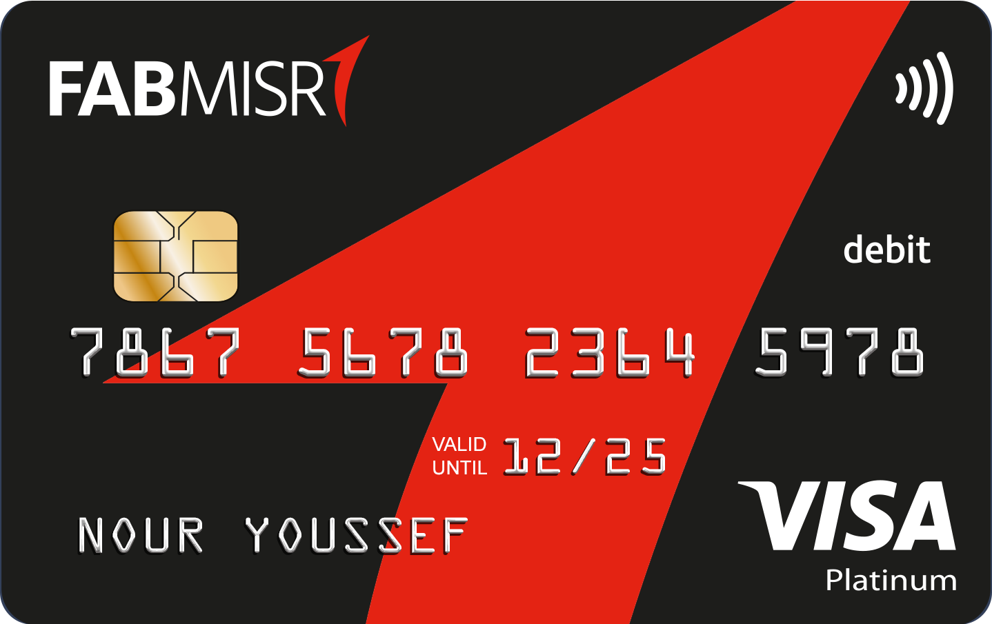 Fab Mastercard Platinum Debit Card | FABMISR