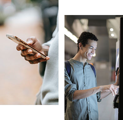 clients enjoying digital services of FAB